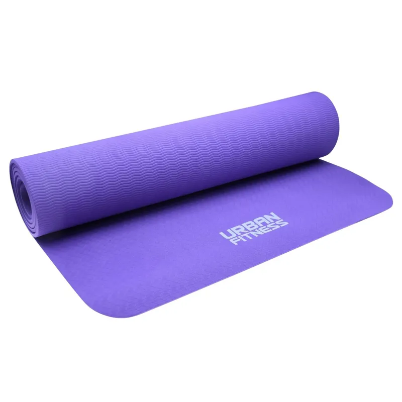 Urban Fitness 6mm Yoga Mat Purple 183cm x 61cm x 6mm